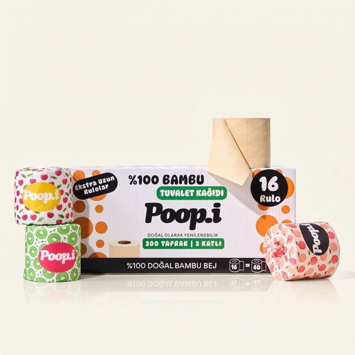 Ağartılmamış Bambu Beji "MEGA RULO" Fruity Loop Edition