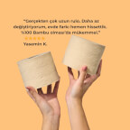 %100 Bambu Tuvalet Kağıdı | Doğal Beyaz Bej Renk | Kimyasalsız & Sürdürülebilir