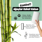 %100 Bambu Beyaz Kağıt Havlu | Süper Emici & Güçlü – Poop.i