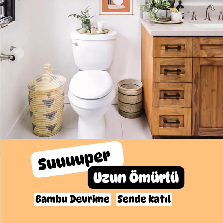 %100 Bambu Tuvalet Kağıdı | Doğal Bej Renk | Kimyasalsız & Sürdürülebilir