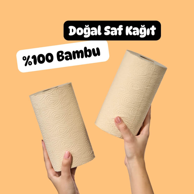 Avantajlı Paket Set | %100 Bambu Tuvalet Kağıdı & Kağıt Havlu | Doğal Bambu