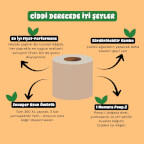 %100 Bambu Tuvalet Kağıdı | Doğal Bej Renk | Kimyasalsız & Sürdürülebilir