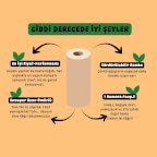 %100 Bambu Doğal bej Kağıt Havlu | Süper Emici & Güçlü – Poop.i