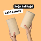%100 Bambu Tuvalet Kağıdı | Deneme Paketi Doğal Bej Renk | Kimyasalsız & Sürdürülebilir