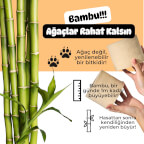 %100 Bambu Tuvalet Kağıdı | Doğal Bej Renk | Kimyasalsız & Sürdürülebilir
