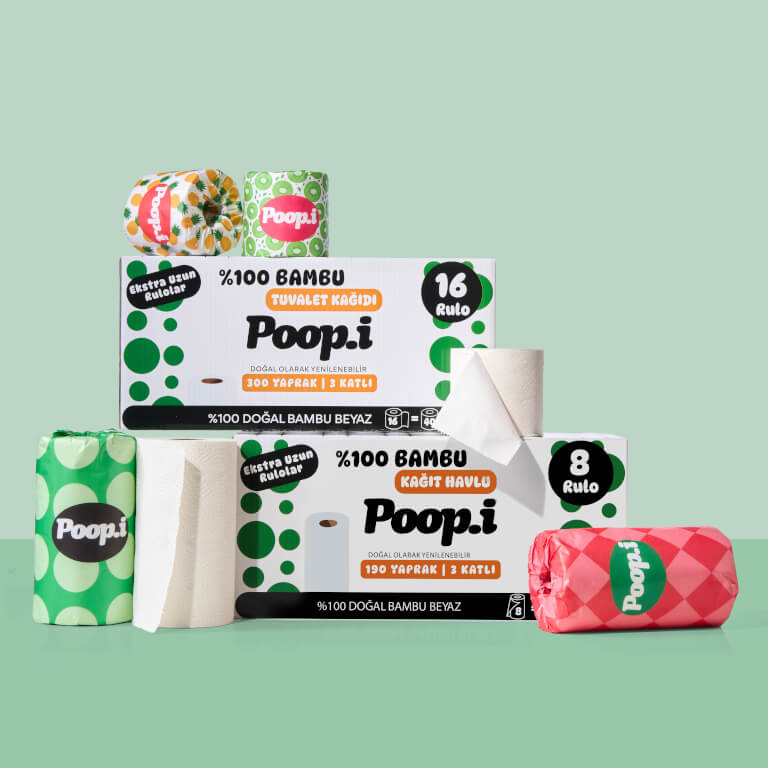 Avantajlı Paket Set | %100 Bambu Tuvalet Kağıdı & Kağıt Havlu | Doğal Bambu