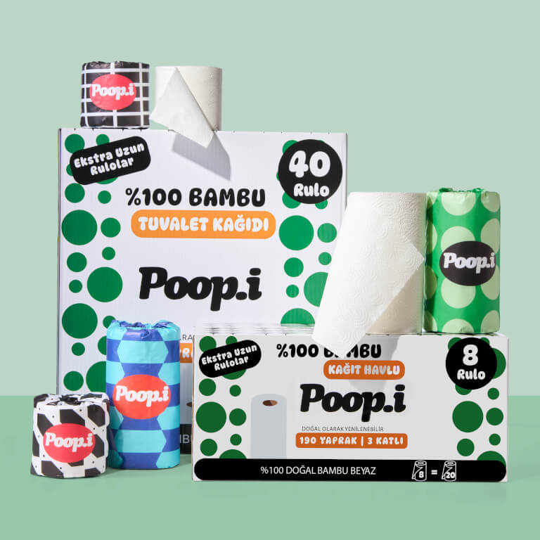 Avantajlı Paket Set | %100 Bambu Tuvalet Kağıdı & Kağıt Havlu | Doğal Bambu