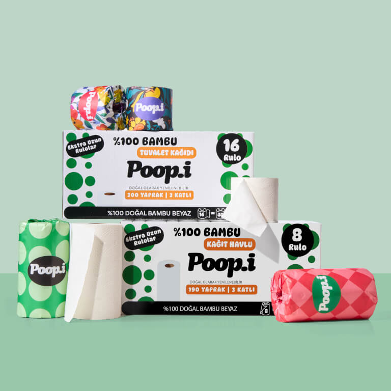 Avantajlı Paket Set | %100 Bambu Tuvalet Kağıdı & Kağıt Havlu | Doğal Bambu