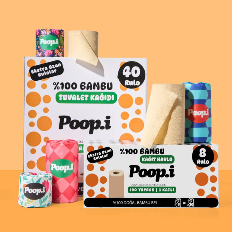 Avantajlı Paket Set | %100 Bambu Tuvalet Kağıdı & Kağıt Havlu | Doğal Bambu