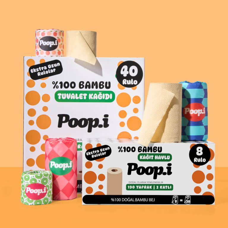 Avantajlı Paket Set | %100 Bambu Tuvalet Kağıdı & Kağıt Havlu | Doğal Bambu