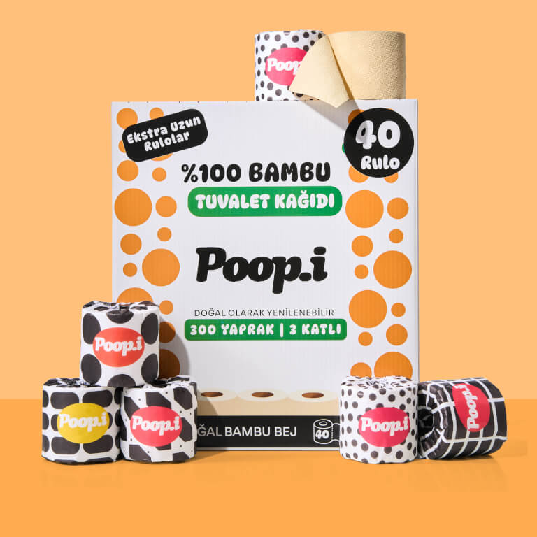 %100 Bambu Tuvalet Kağıdı | Doğal Beyaz Bej Renk | Kimyasalsız & Sürdürülebilir