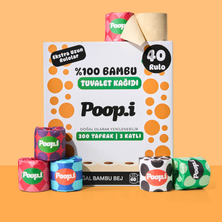 %100 Bambu Tuvalet Kağıdı | Doğal Beyaz Bej Renk | Kimyasalsız & Sürdürülebilir