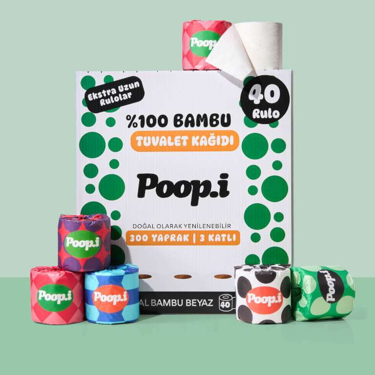 %100 Bambu Tuvalet Kağıdı | Doğal Beyaz Bej Renk | Kimyasalsız & Sürdürülebilir