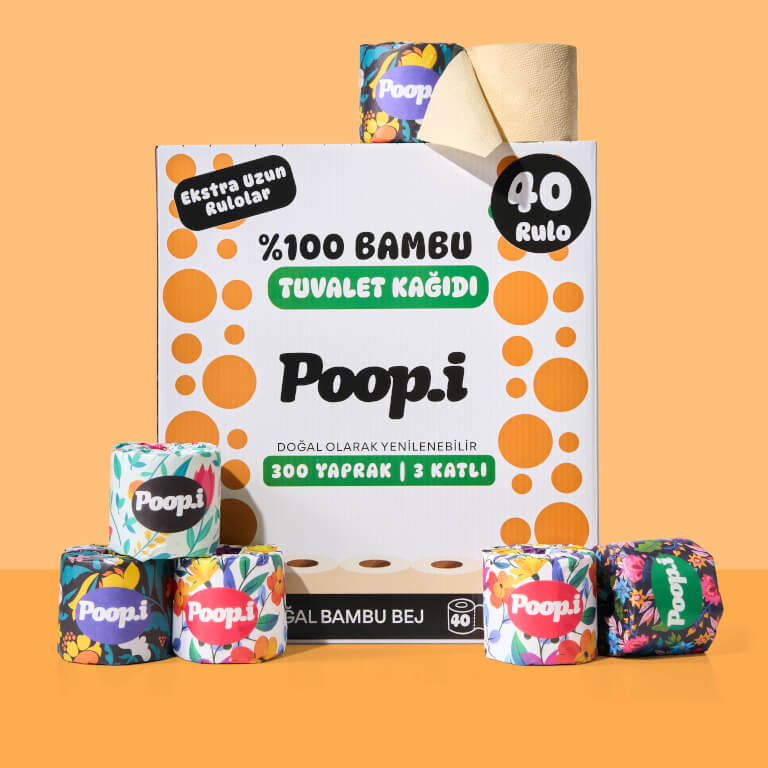 %100 Bambu Tuvalet Kağıdı | Doğal Beyaz Bej Renk | Kimyasalsız & Sürdürülebilir