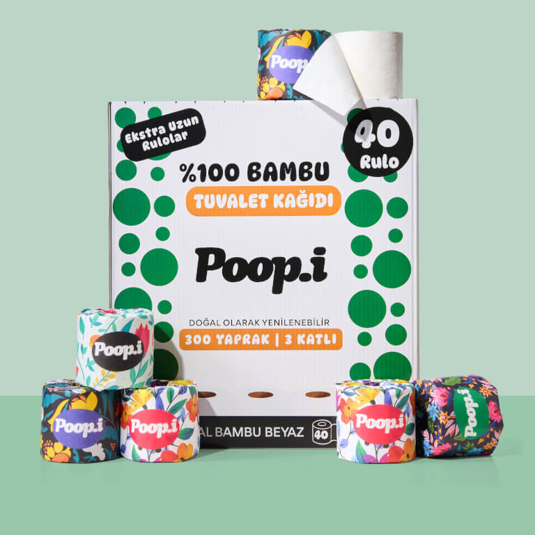 %100 Bambu Tuvalet Kağıdı | Doğal Beyaz Bej Renk | Kimyasalsız & Sürdürülebilir