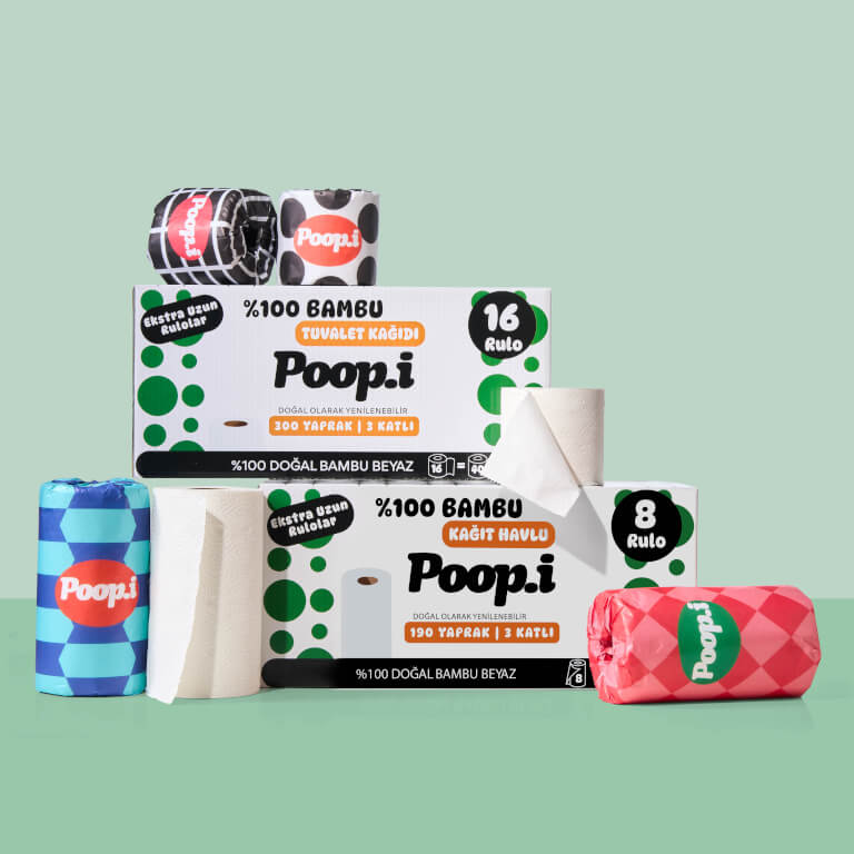 Avantajlı Paket Set | %100 Bambu Tuvalet Kağıdı & Kağıt Havlu | Doğal Bambu