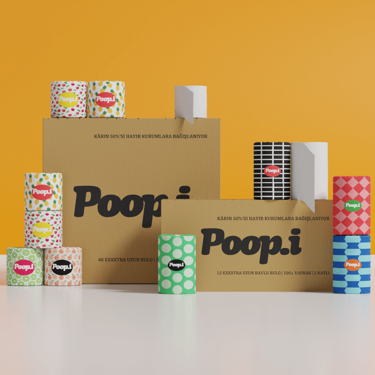 Fruity Loop Tuvalet Kağıdı & The Pop Kağıt Havlu Seti – Renkli Temizlik | Poop.i