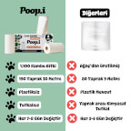 %100 Bambu Beyaz Kağıt Havlu | Süper Emici & Güçlü – Poop.i