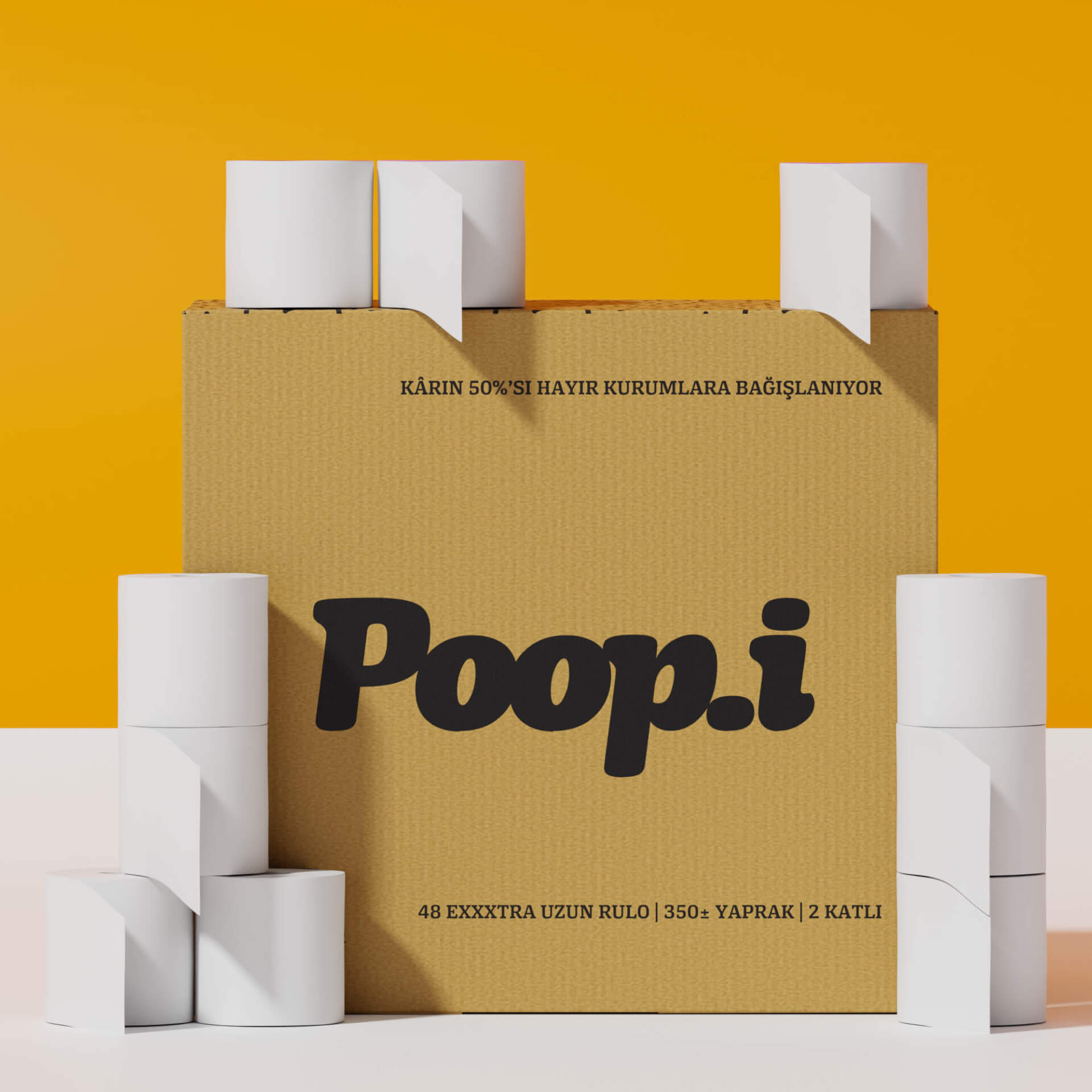 Hesaplı ve Çevre Dostu Tuvalet Kağıdı | 16’lı, 24’lü, 48’li Paket Seçenekleri | Poop.i